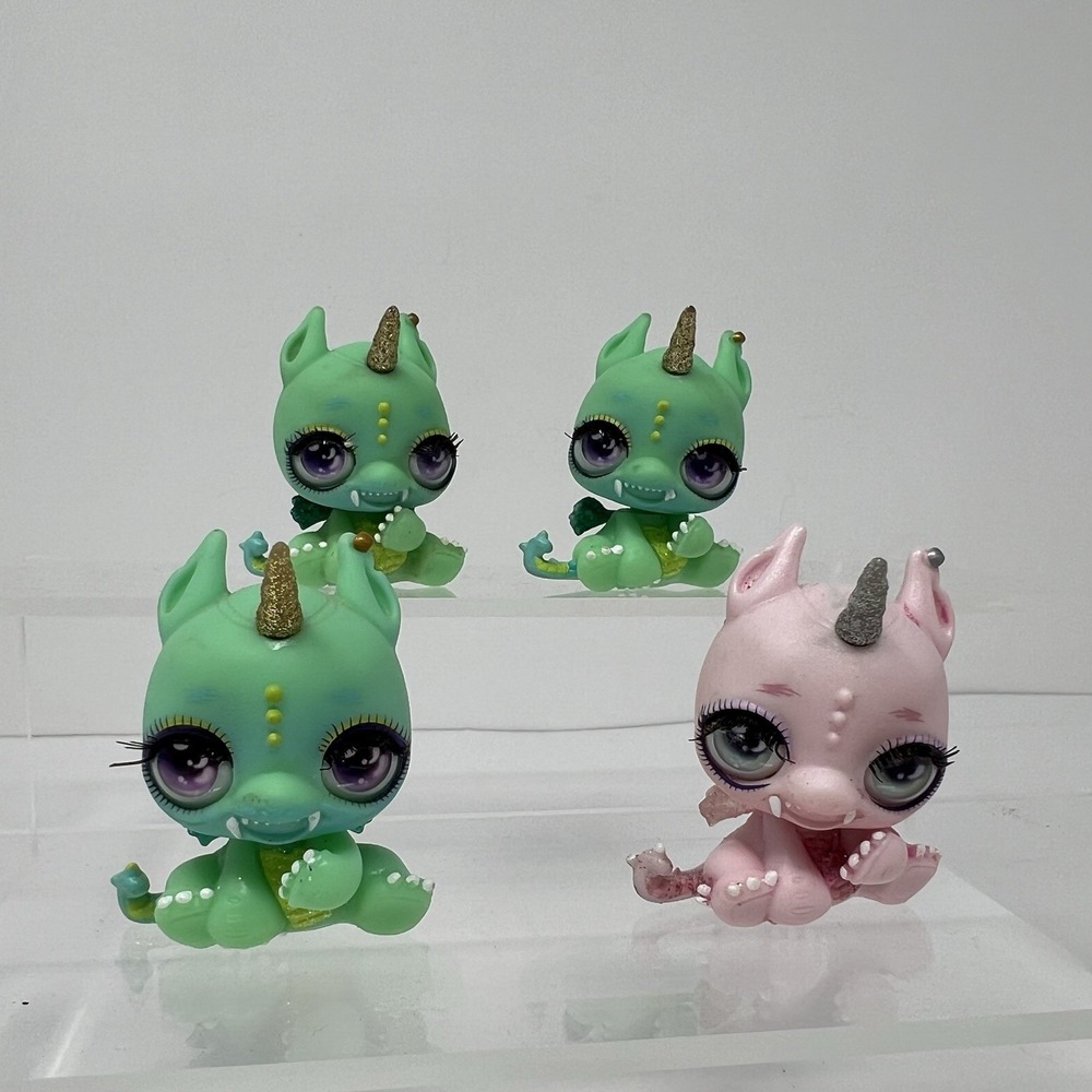 Poopsie Cutie Tooties Small Green Pink Unicorn Vinyl Surprise Figure Lot